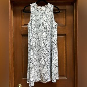 Black and White Leaf Pattern Dress by Mud Pie